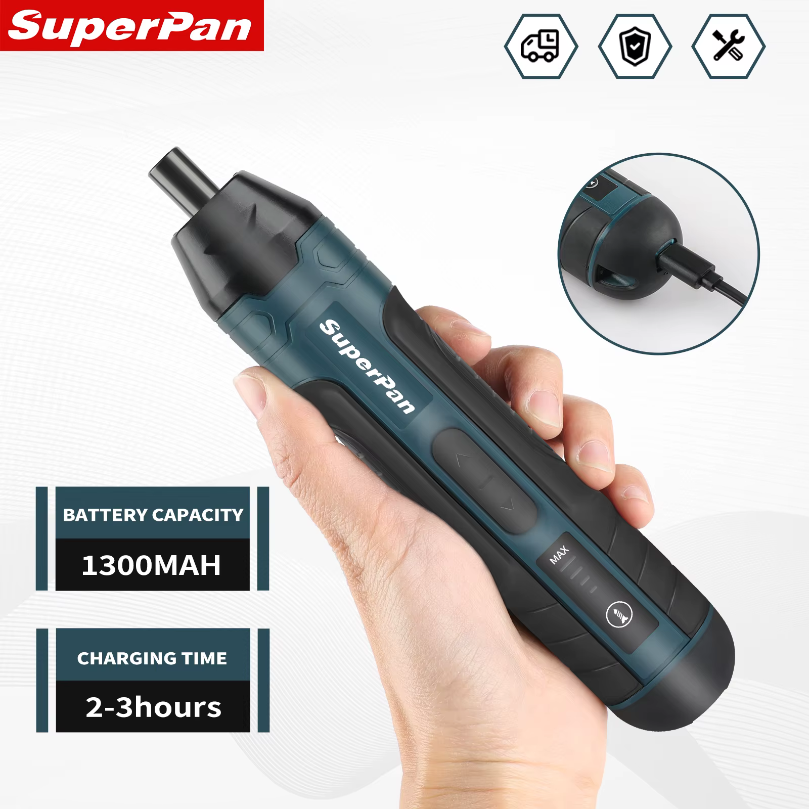 Tournevis électrique sans fil HTCordless 1300mAh rechargeable