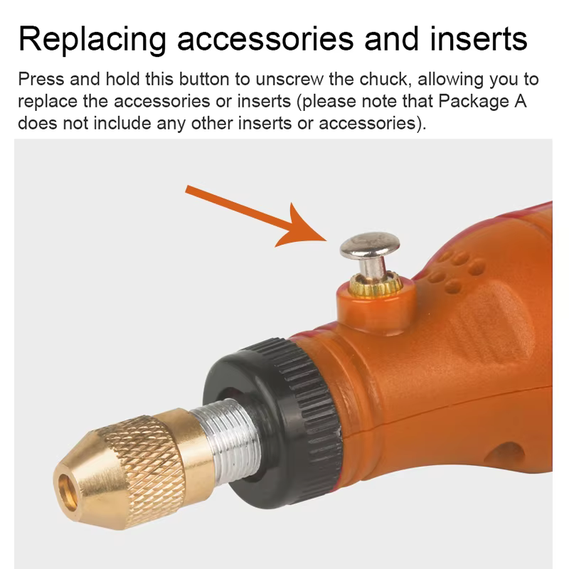 Mini ensemble d'outils rotatifs électriques sans fil