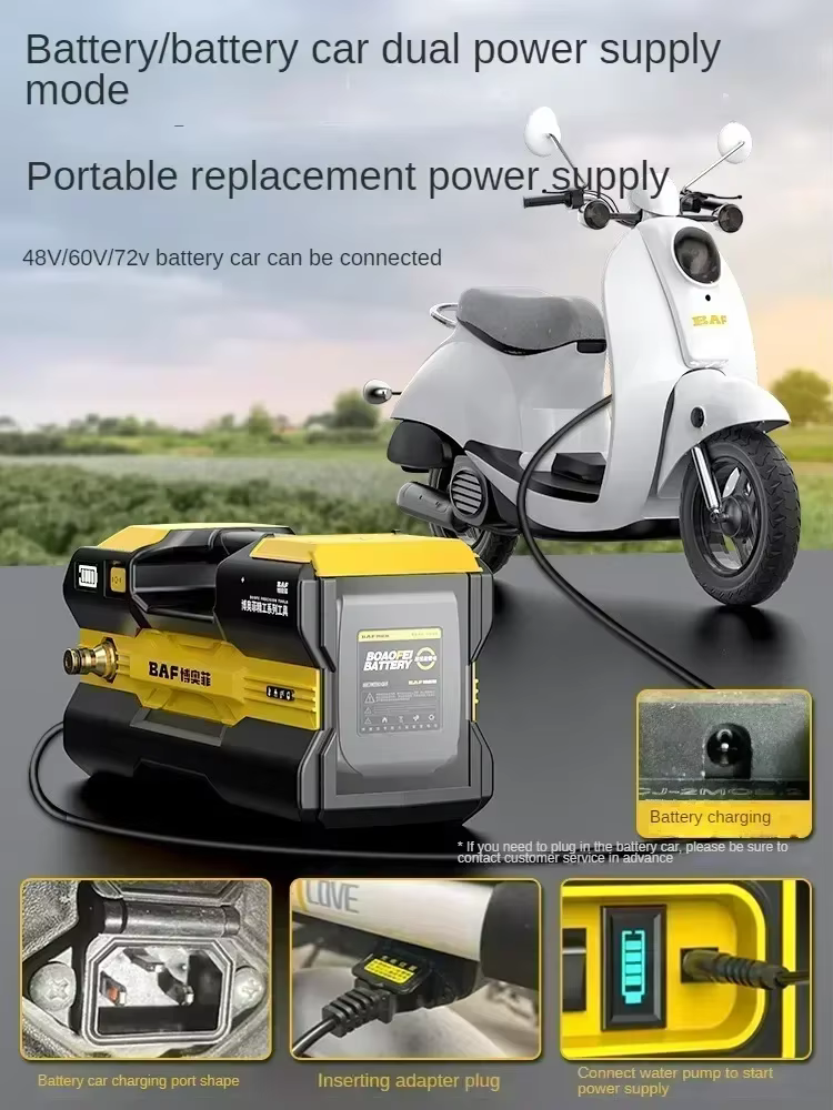 Pompe à eau Rechargeable portative 110V/220V pour l'irrigation et la plantation de jardin CBA