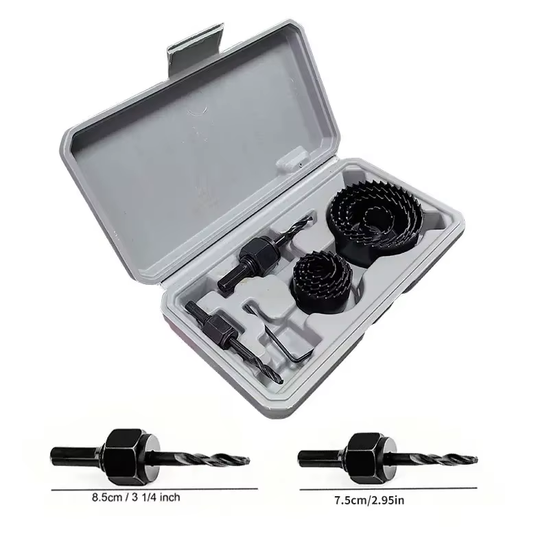 Kit de scies cloches professionnelles et durables en acier au carbone