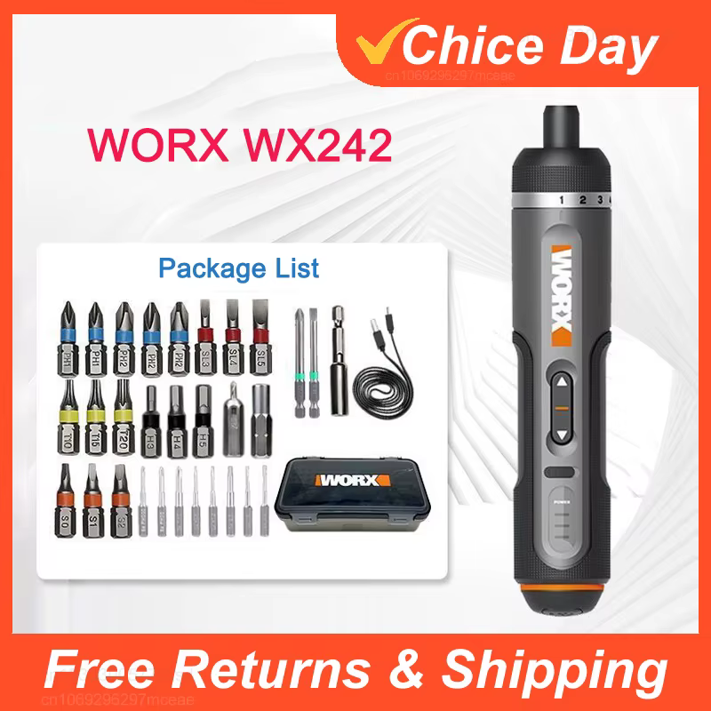 Ensemble de tournevis électrique mini Worx 4V WX242