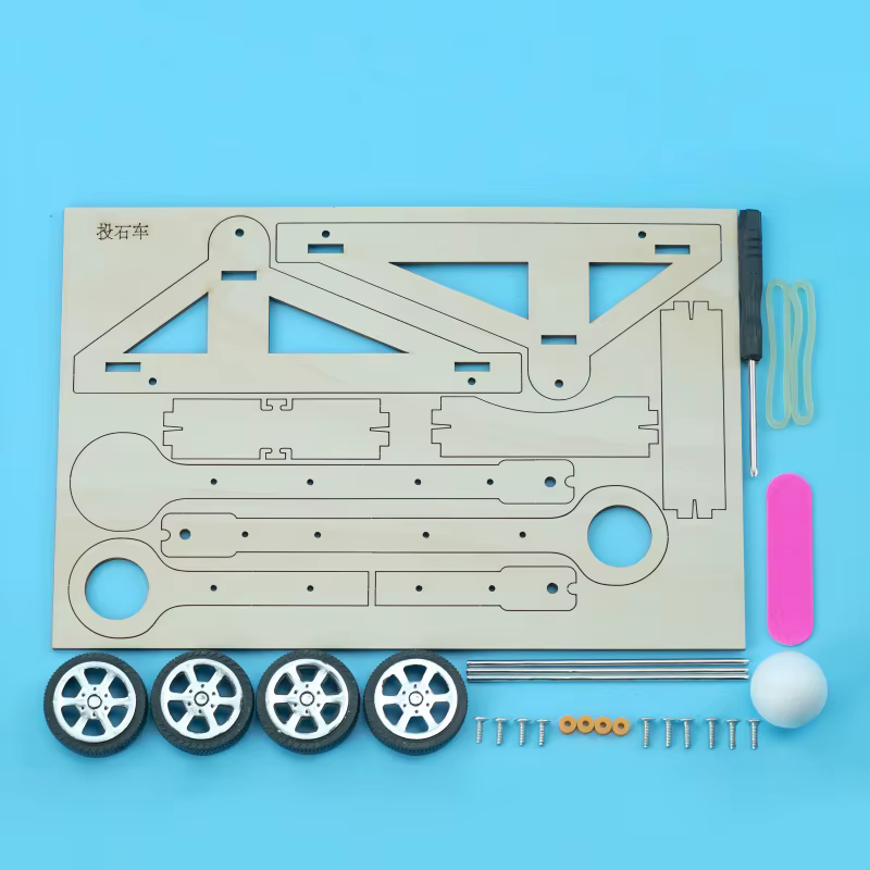Bricolage technologie aides pédagogiques pierre lancer chariots jouets enfants assemblage manuel expériences scientifiques modèles pédagogiques jouets cadeau