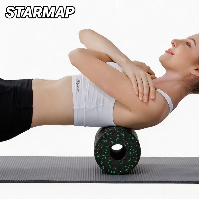 Rouleau en mousse pour exercices, portable, haute densité, creux, multifonctionnel, pour musculation et fitness