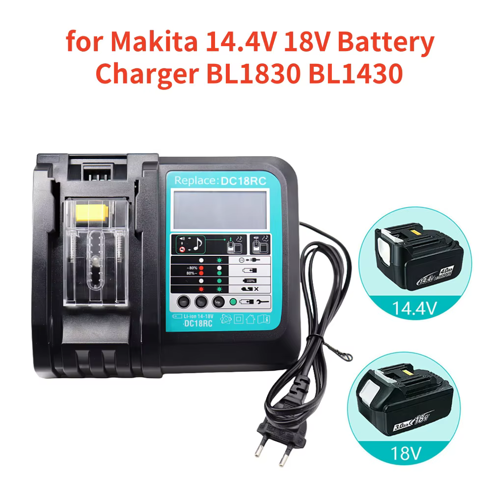 DC18RC pour Makita 18V perceuse chargeur de batterie 3A Li-ion