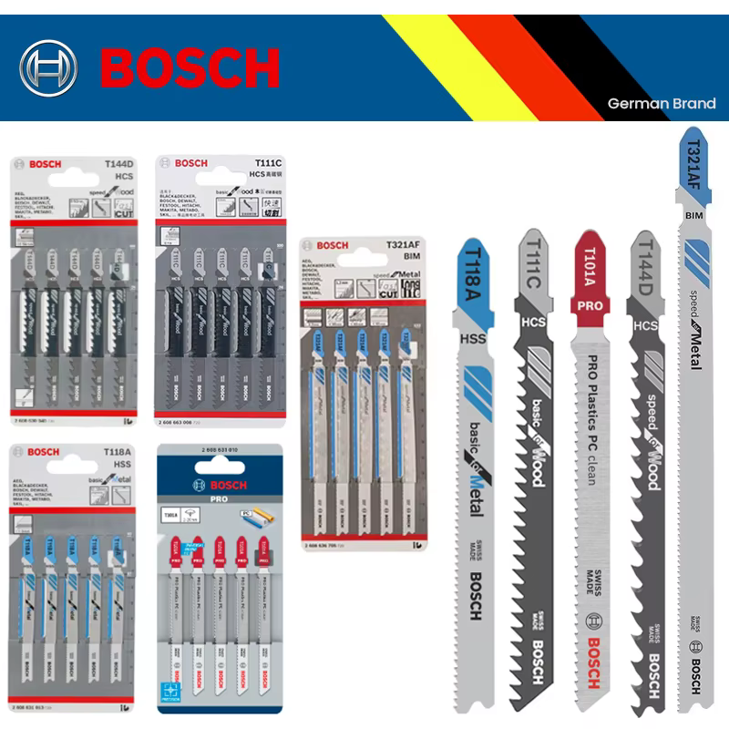 Lot de 5 lames de scie sauteuse Bosch