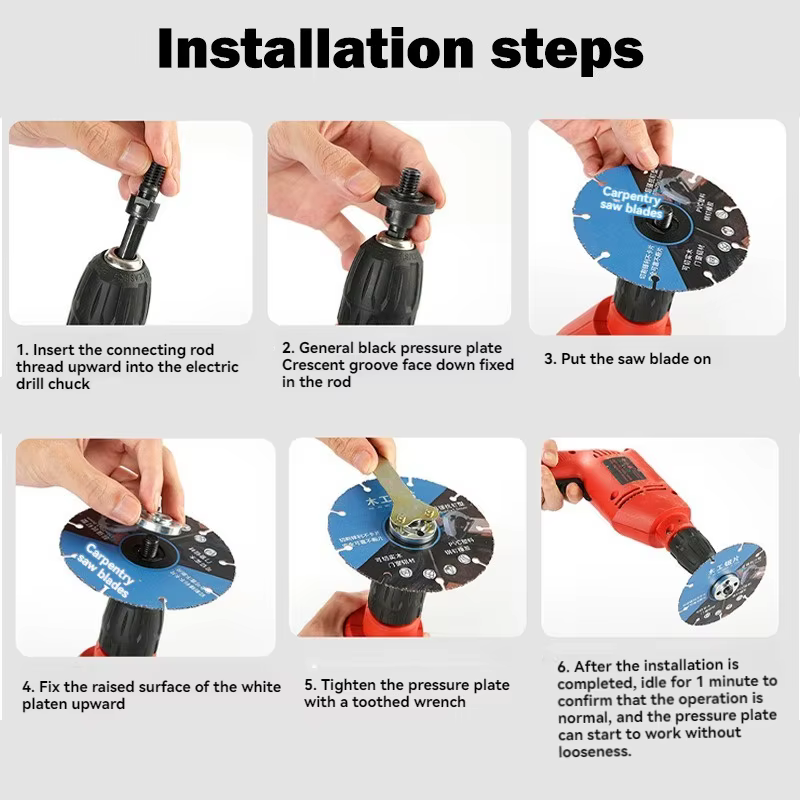 Adaptateur de conversion de perceuse électrique 10 mm en meuleuse d'angle pour disque de coupe et roue de polissage – Accessoires d'installation