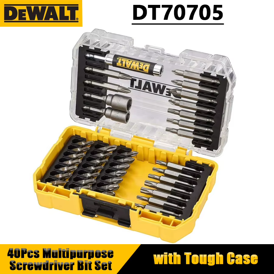 DEWALT DT70705 – jeu de 40 embouts de tournevis à percussion multifonctionnels avec étui robuste