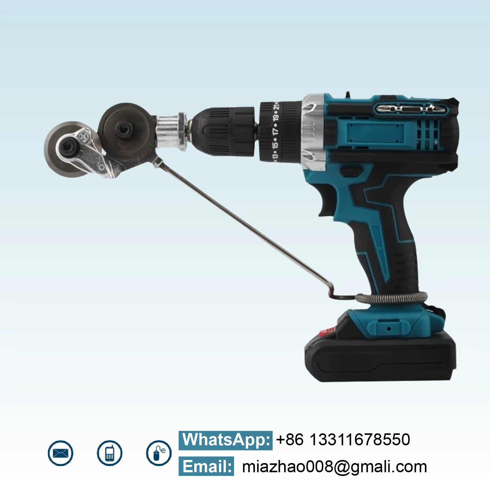 Convertisseur de Perceuse en Cisaille à Tôle Coupe Métal Électrique Outil de Découpe pour Acier Inox Fer Aluminium Accessoire po