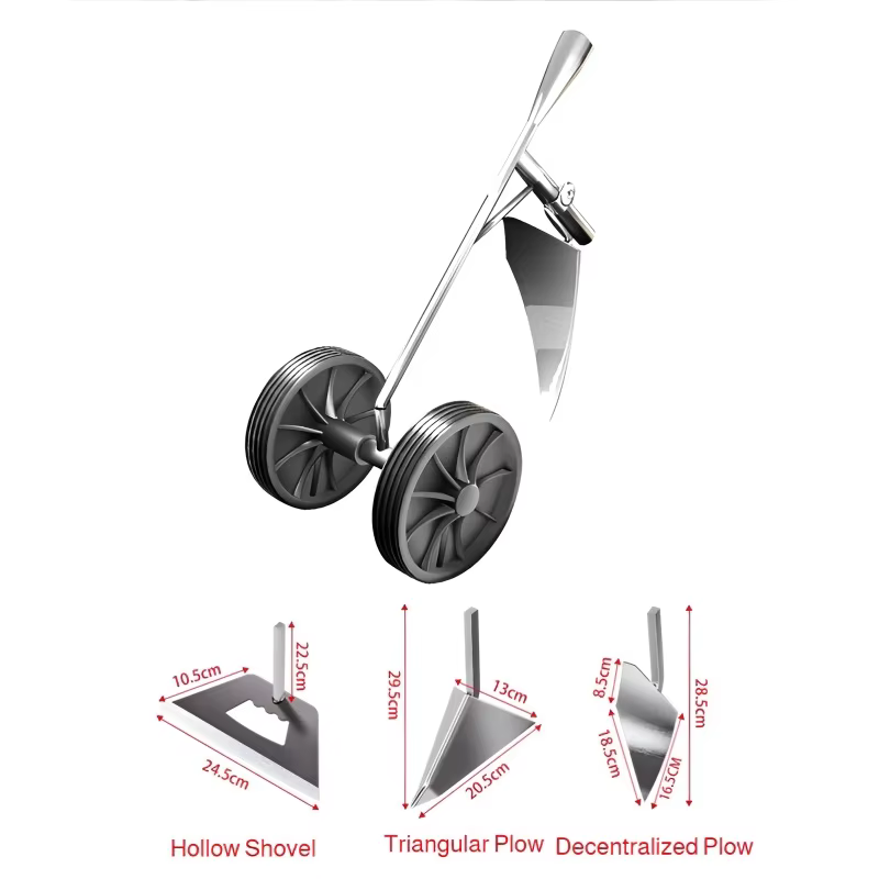Cultivateur multifonction 3-en-1 à double roue