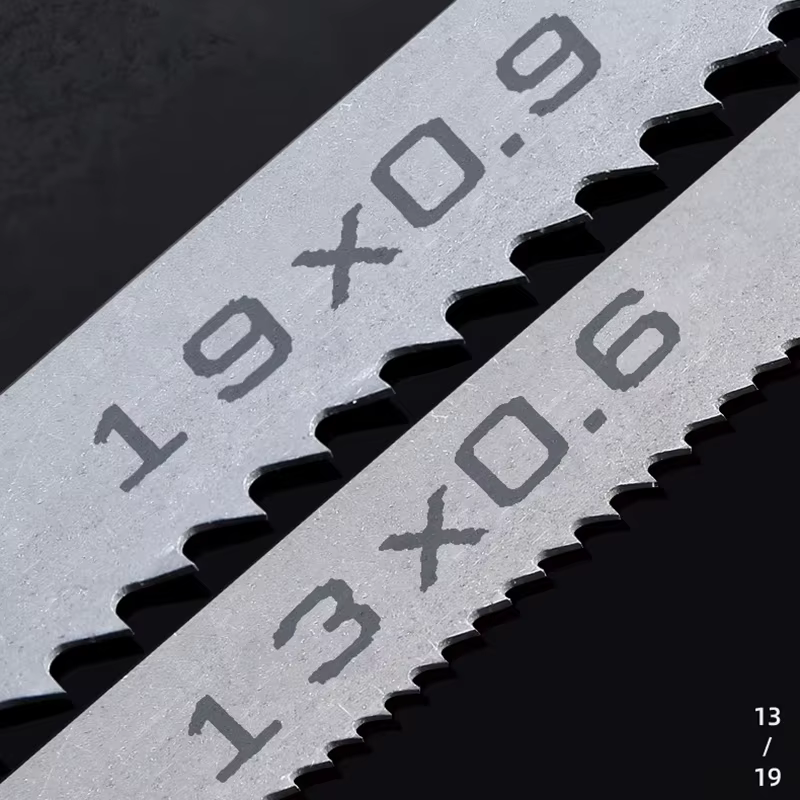8" 9" 10" 12" 14" 16" Lame de scie à ruban trempée. 1140mm 1400mm 1790 1826 2240 2560 2930mm M42