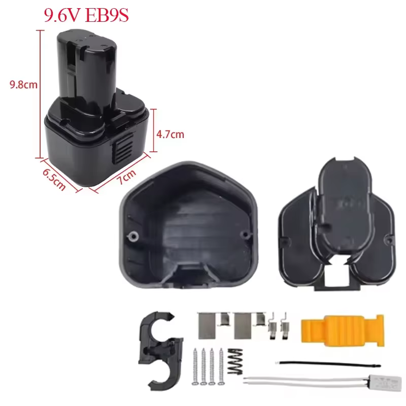 Boîtier plastique de batterie NI-laissée NI-CD pour uration 7.2V EB712S 9.6V EB9S 12V EB1212S 14.4V EB1414S Perceuse pour outil électrique EB1230HL