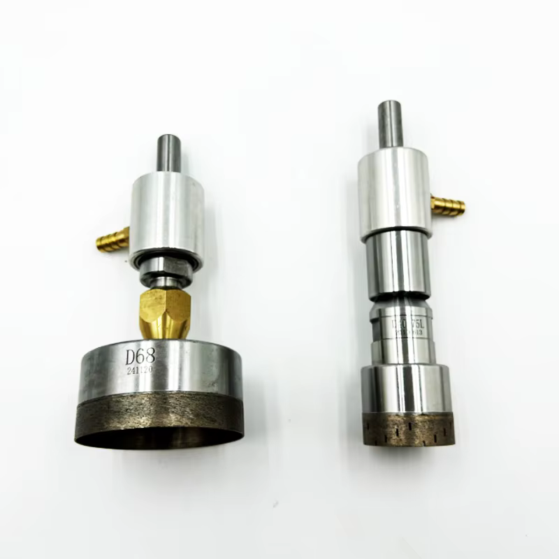 Connecting Drill Bit With Water Pipe Use For Glass Drilling Machine