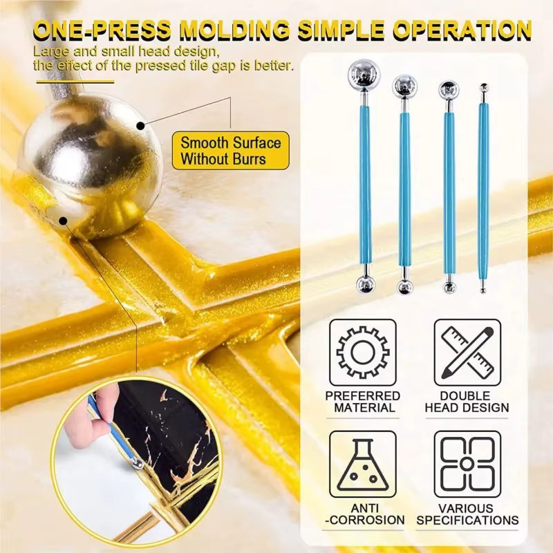 Kit de 22 outils de déjointage, comprenant une scie à joint, une brosse de nettoyage pour joints de carreaux en céramique et un outil de finition des joints pour sols et cuisines