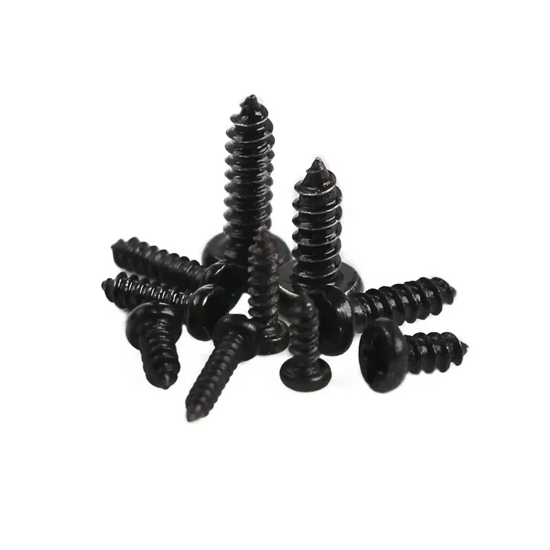 1000 pièces vis autotaraudeuses PA M1 M2 M1.4 M1.7 petite tête cylindrique Phillips vis pour ordinateur portable vis d'ordinateur noir