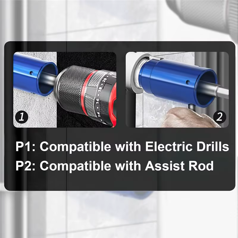 Extracteur de soupapes et de tuyaux AA81 pour perceuse électrique avec tige assistée