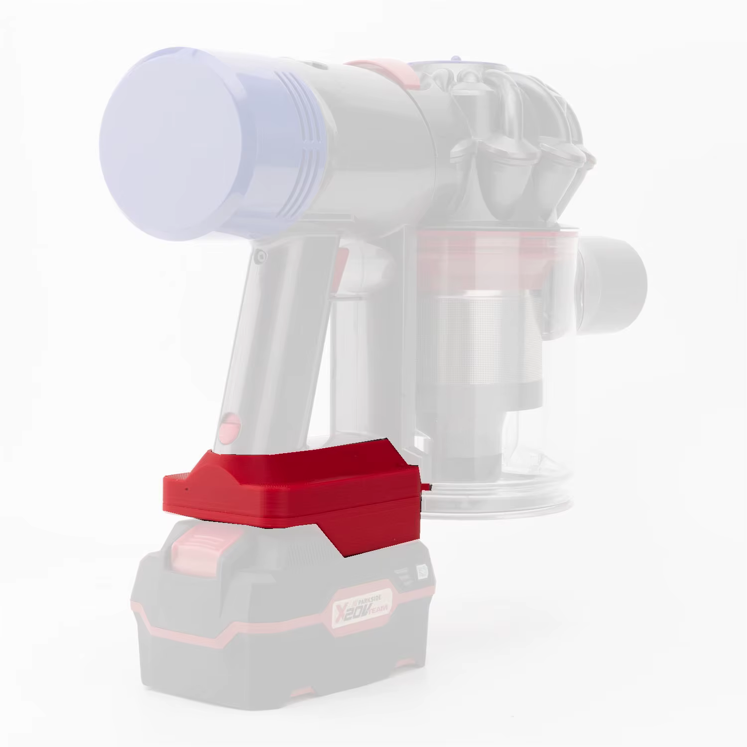 Adaptateur convertisseur pour aspirateur Lidl Parkside X20V Team vers outil électrique Dyson V7 V8 (sans batterie ni outil)