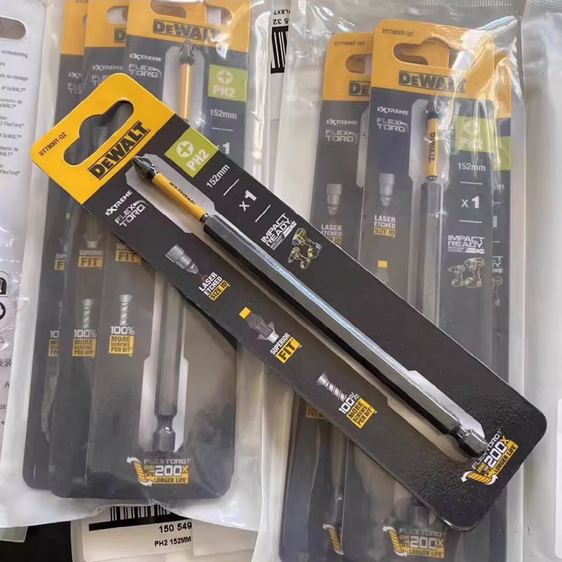 Embout de tournevis à percussion DEWALT DT7800T 152 mm PH2 FlexTorq, extrêmement durable, pour visseuses à percussion