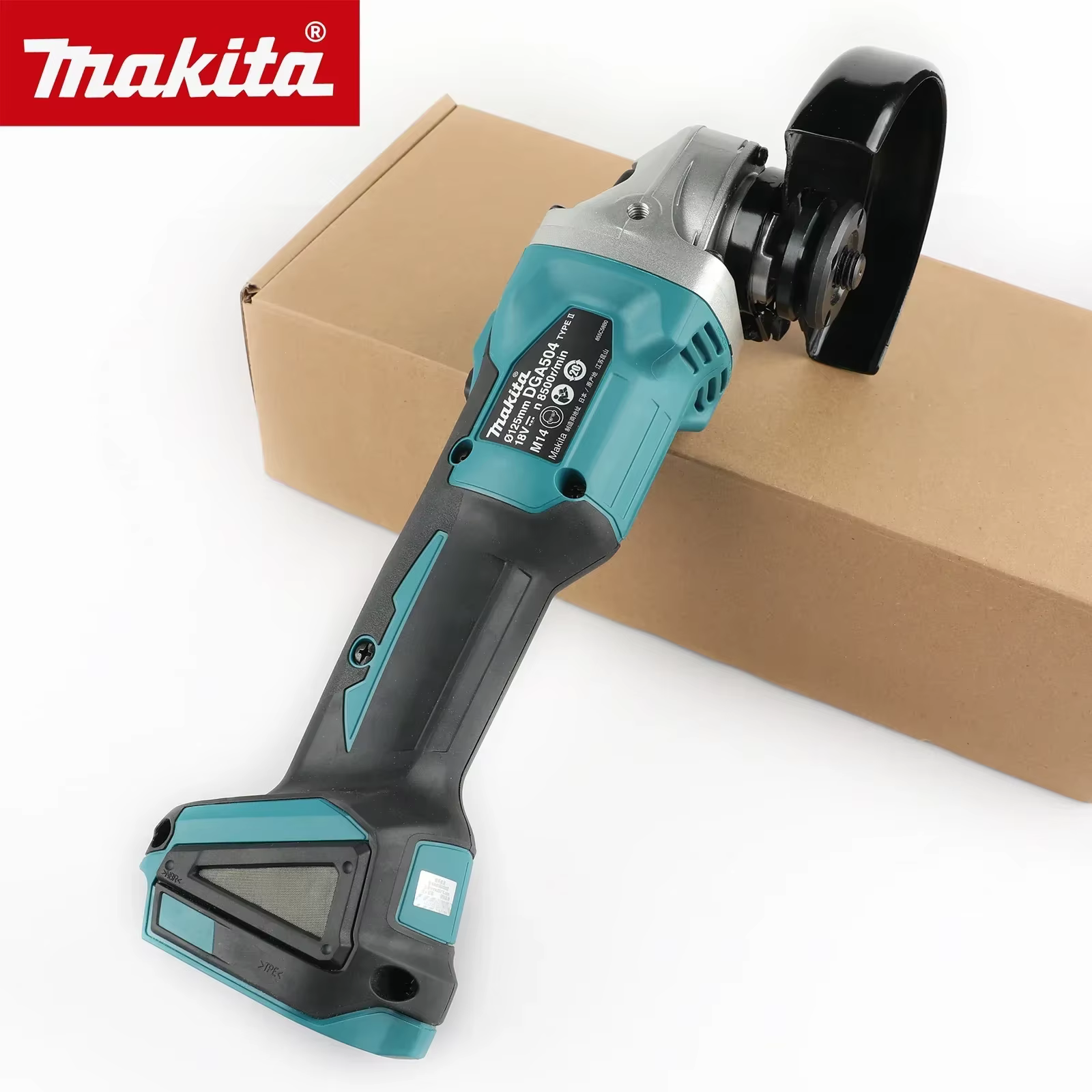 2025 Makita 18V 125mm DGA404 meuleuse d'angle électrique au Lithium sans brosse Machine de découpe Rechargeable