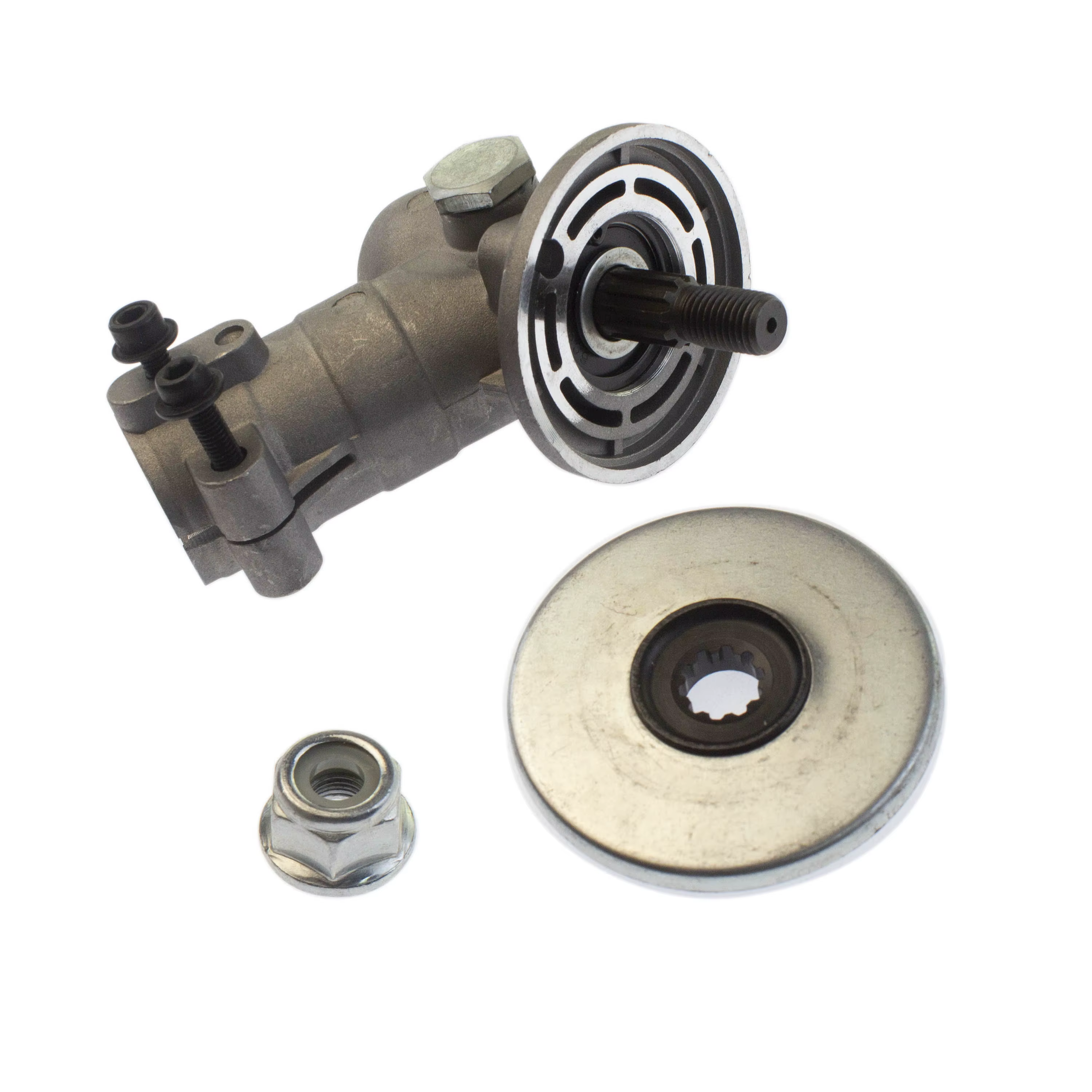 Tête d'engrenage compatible avec les débroussailleuses Husqvarna 123LD 322C 322L 322R 322T 323L 323LD 323R II 323RJ 324LDX 324LX 324RX 325L 325LDX
