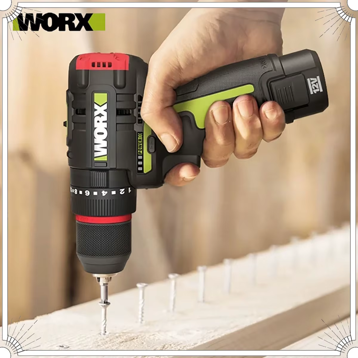 WORX WU131X tournevis électrique à moteur sans balais 40Nm 1800 tr/min 27000