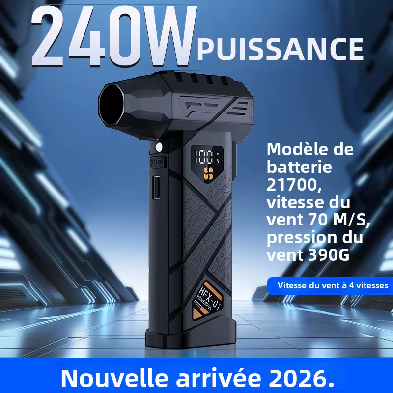Souffleur turbo puissant 580000 tr/min