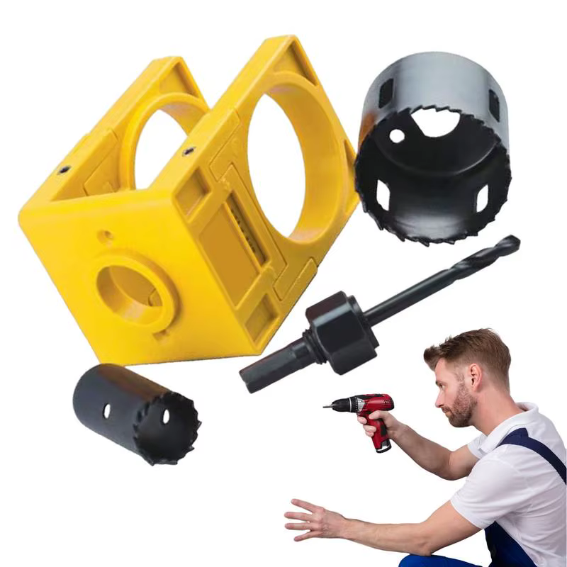 Kit de perçage de bouton de porte 1-3/8 "- 1-3/4"