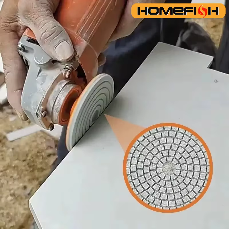 Disque de polissage pour coupe de carreaux de céramique