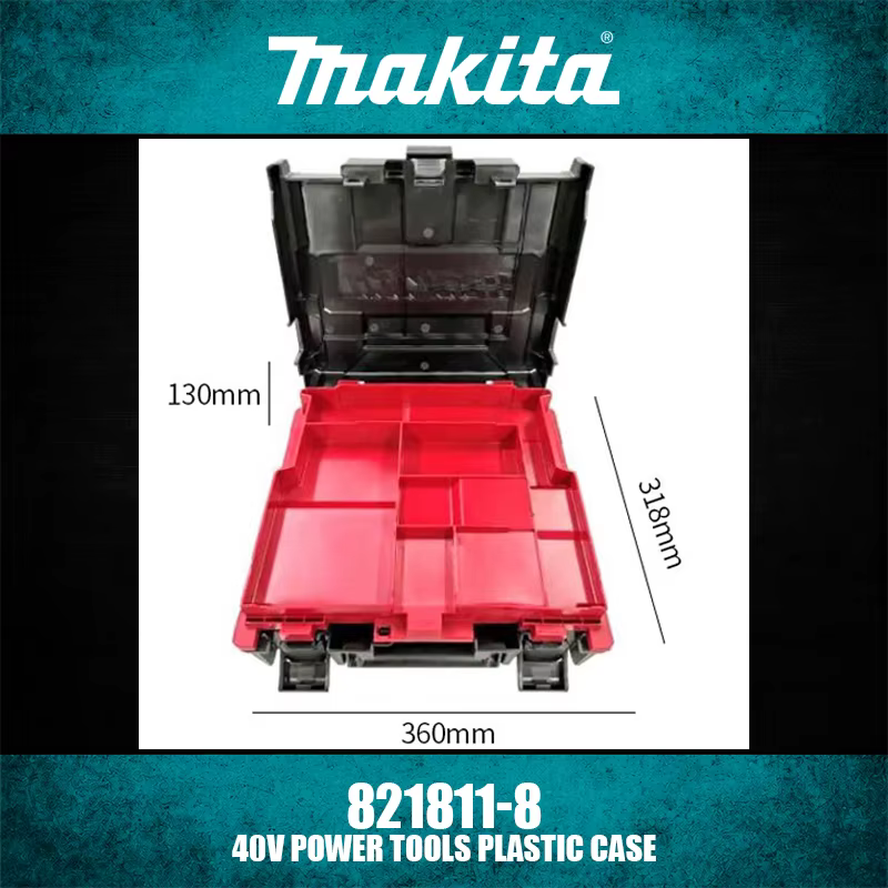 Boîte en plastique pour outils électriques Makita 821857-4/821811-8 18V/40V