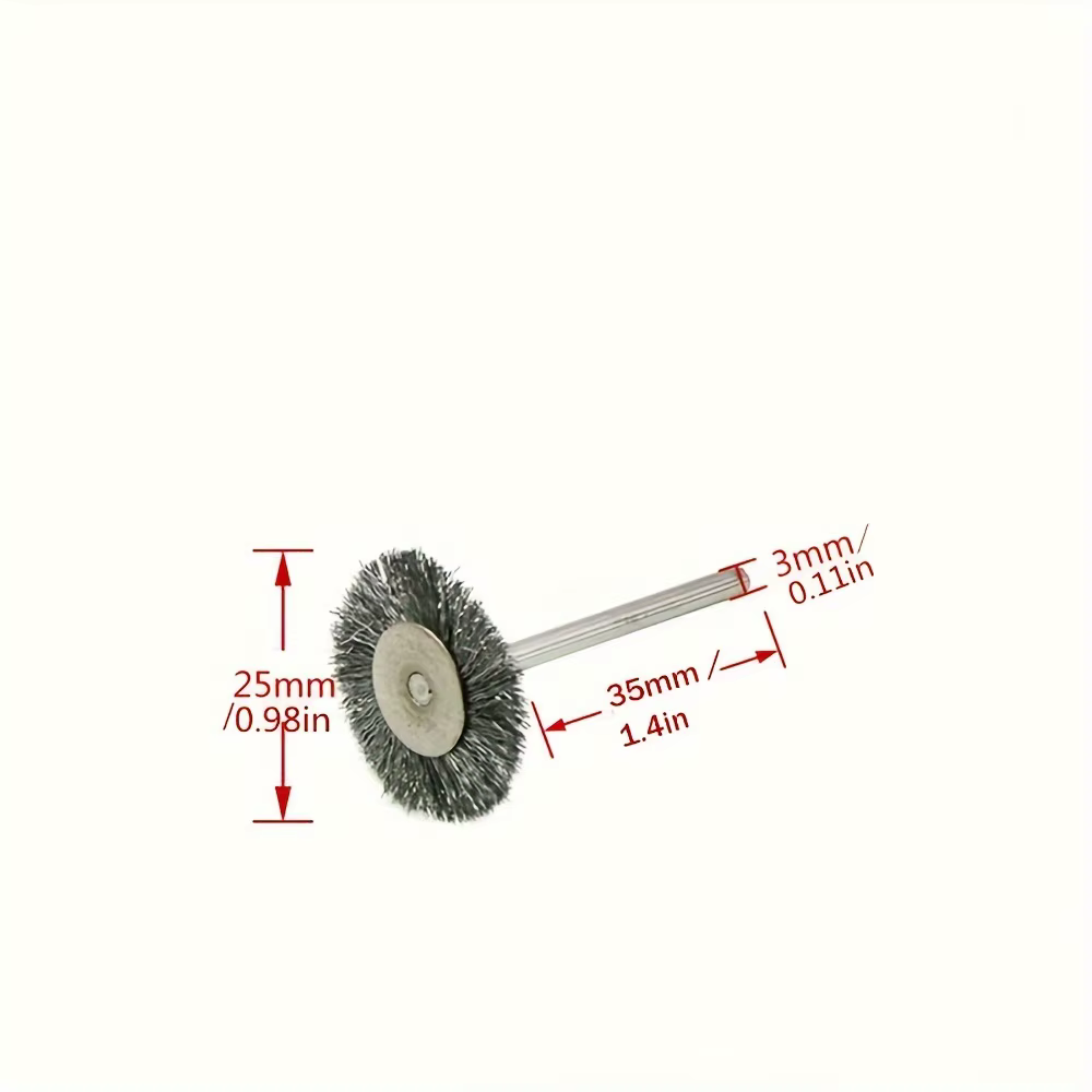 Lot de 9 mini-brosses métalliques pour perceuse