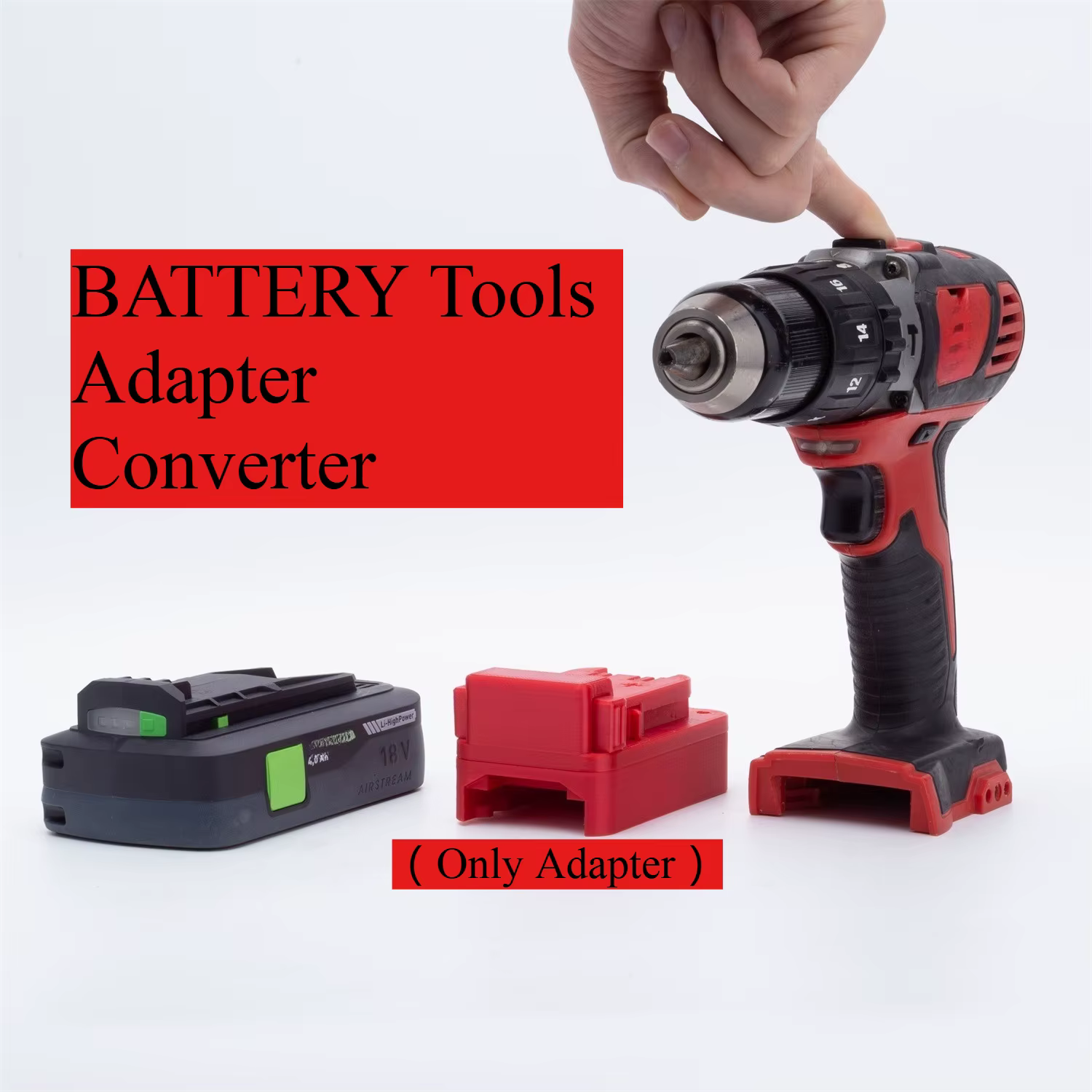 Adaptateur convertisseur pour batterie au lithium Festool 18V pour outils sans fil Milwaukee 18V (sans