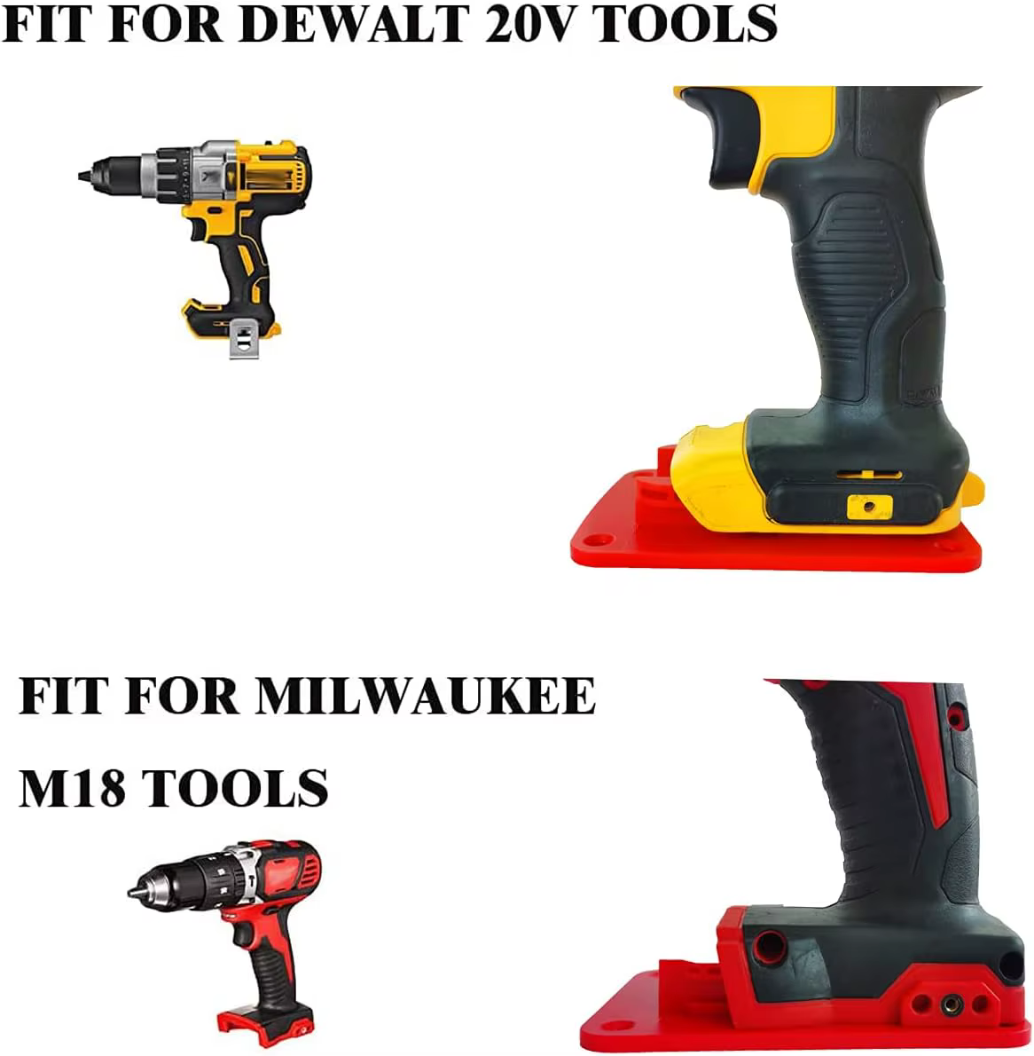 Porte-outils pour support de perceuse Dewalt 20V
