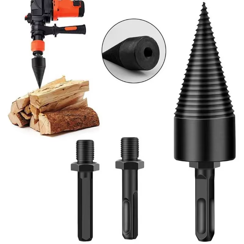 Coupe de bois de chauffage foret