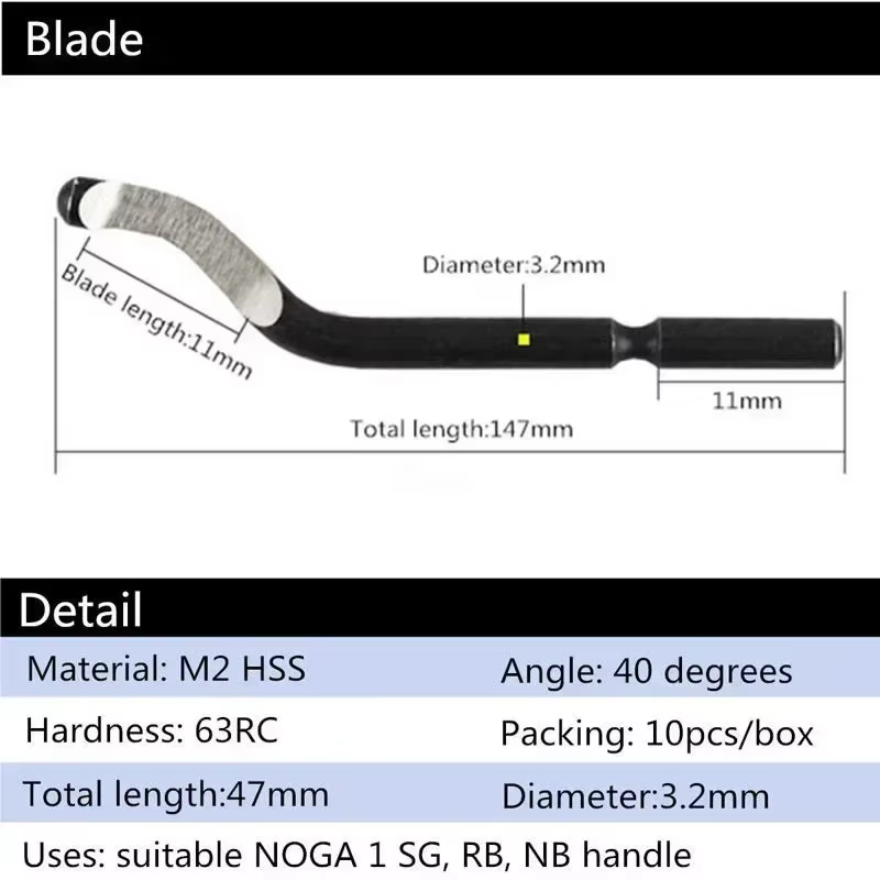 Kit d'outils d'ébavurage de réparation de métal de bavure de poignée