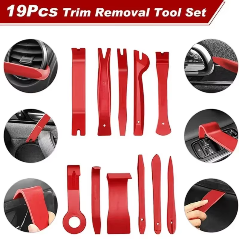 Nouvel ensemble d'outils manuels pour voiture, kit d'outils de démontage automobile, outil de réparation stéréo, outils de démontage de tableau de bord, outils de démontage de garnitures intérieures e