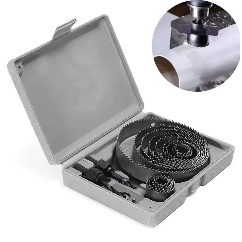 Kit de scies cloches professionnelles et durables en acier au carbone