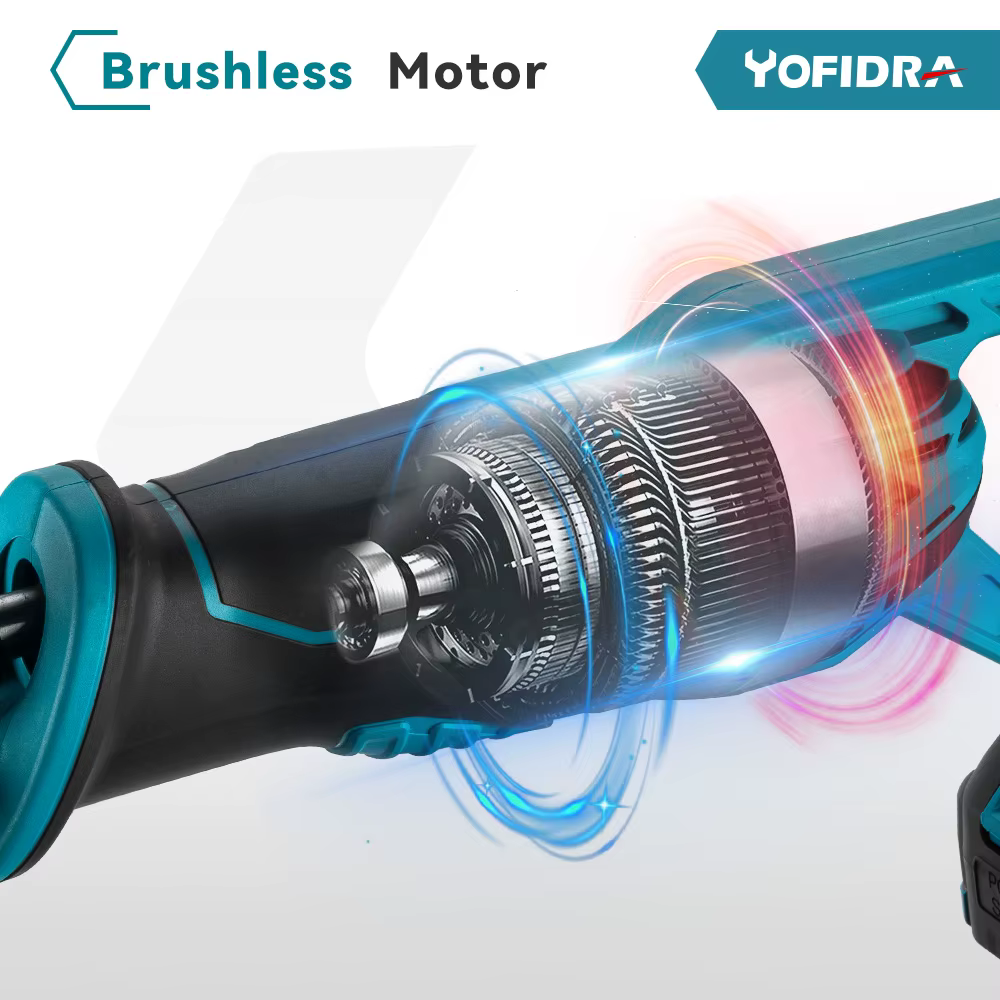 YOFIDRA 3000W scie alternative sans brosse 4 lames