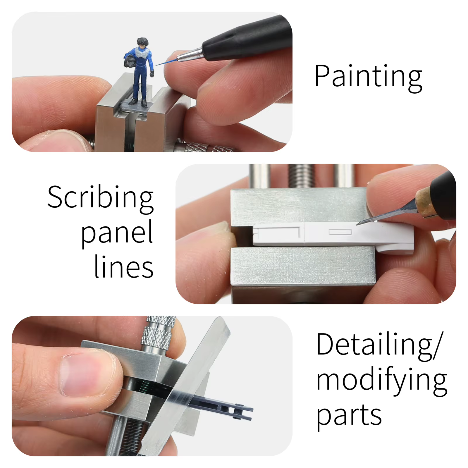 DSPIAE Mini étau de précision AT-MV-Ensemble d'outils de peinture essentiels pour l'amélioration de l'habitat et l'artisanat