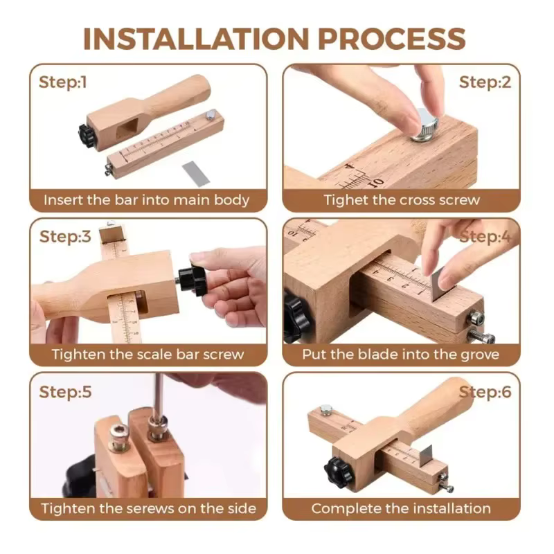 Outils de coupe en bois pour ceinture de bricolage