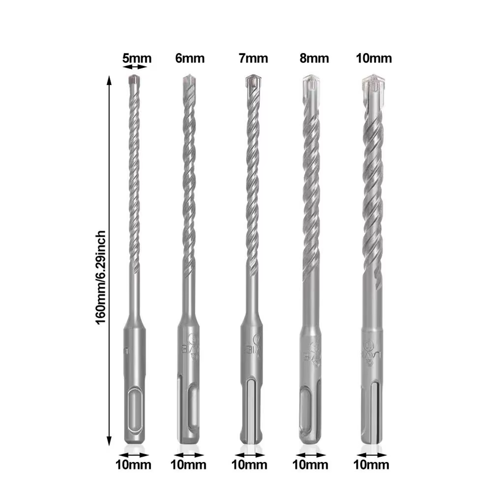 1 pièces 5/6/7/8/10/12mm béton SDS Plus foret 110mm 160mm 4 couteaux électrique marteau