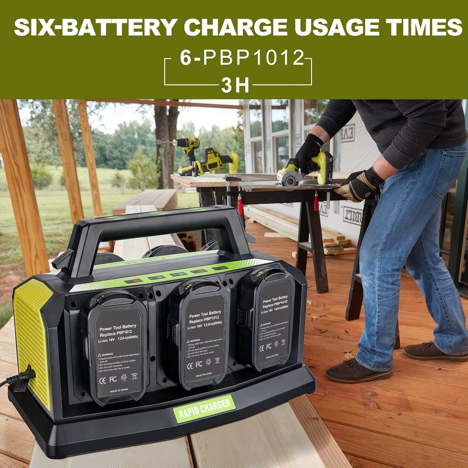 Station de chargeur de batterie Compatible