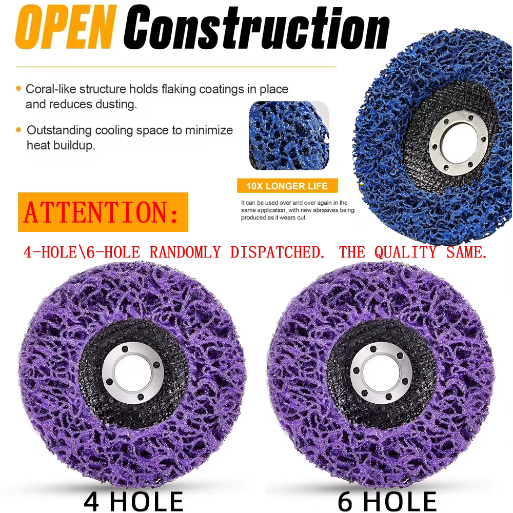 1-5 pièces 100/115/125mm disque de corail Poly bande