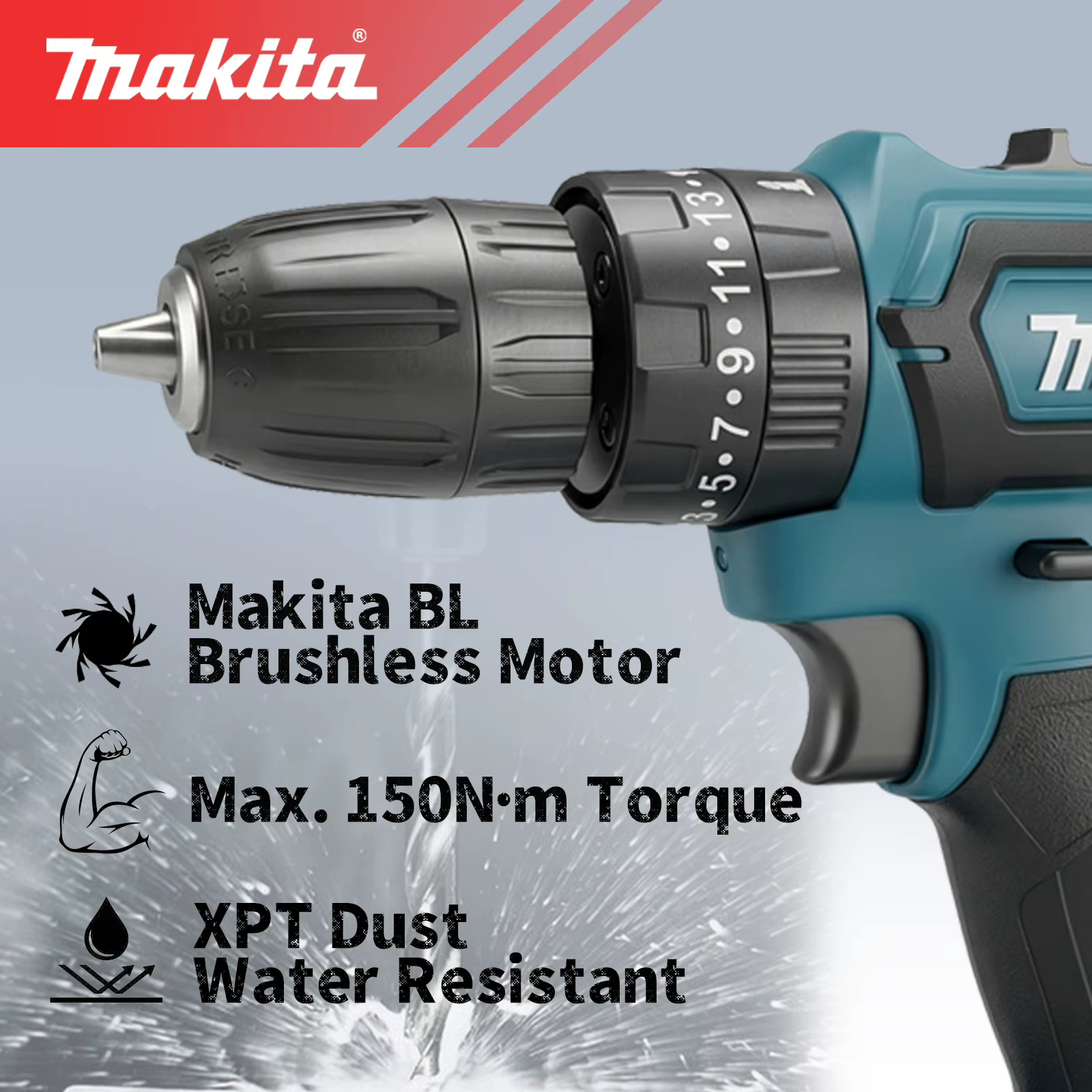 Batterie Makita 18V 5.0Ah Li-Ion LXT pour outils électriques Makita