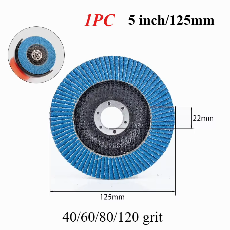 40/60/80/120 disques à lamelles 125mm meuleuse d'angle