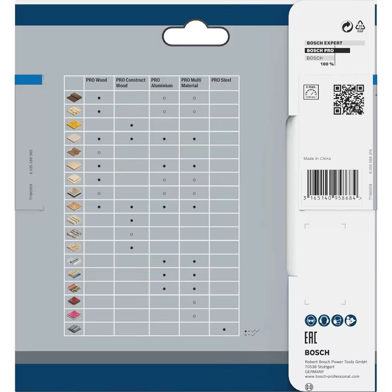 Accessoires pour outils électriques BOSCH 2608837746 – Lame de scie circulaire en acier T30 PRO
