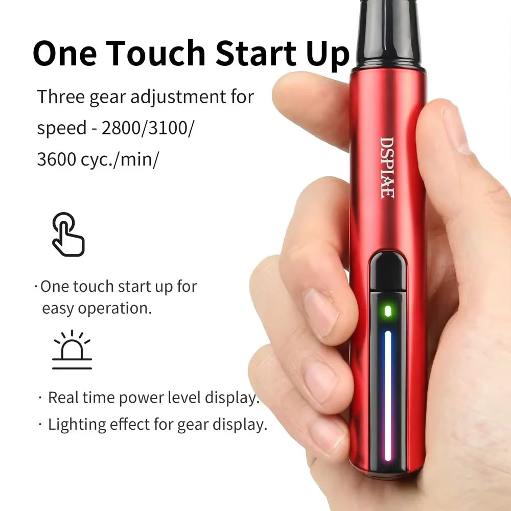 DSPIAE ES-A ponceuse alternative outil de bricolage pour modèle Gundam stylo de meulage électrique USB avec 8 têtes papier de verre outils d'artisanat militaire