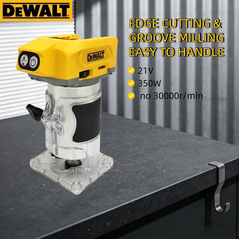 Routeur à bois sans fil Dewalt 33000 tr/min : un outil polyvalent conçu pour le rainurage