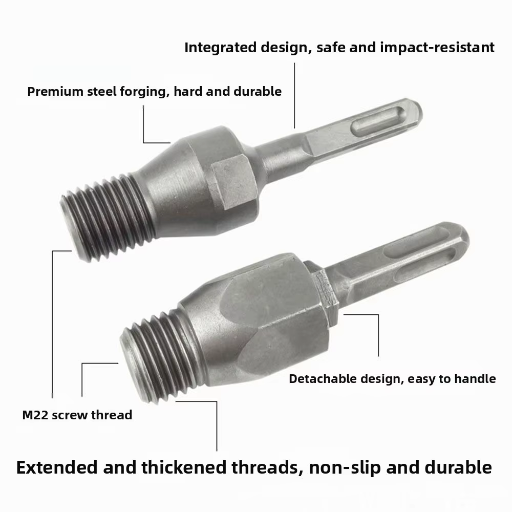 Adaptateur de foret diamant M22, connecteurs, filetage de vis, adaptateur de perceuse Durable, adaptateur de forets à noyau sec et humide, pièce d'outil électrique