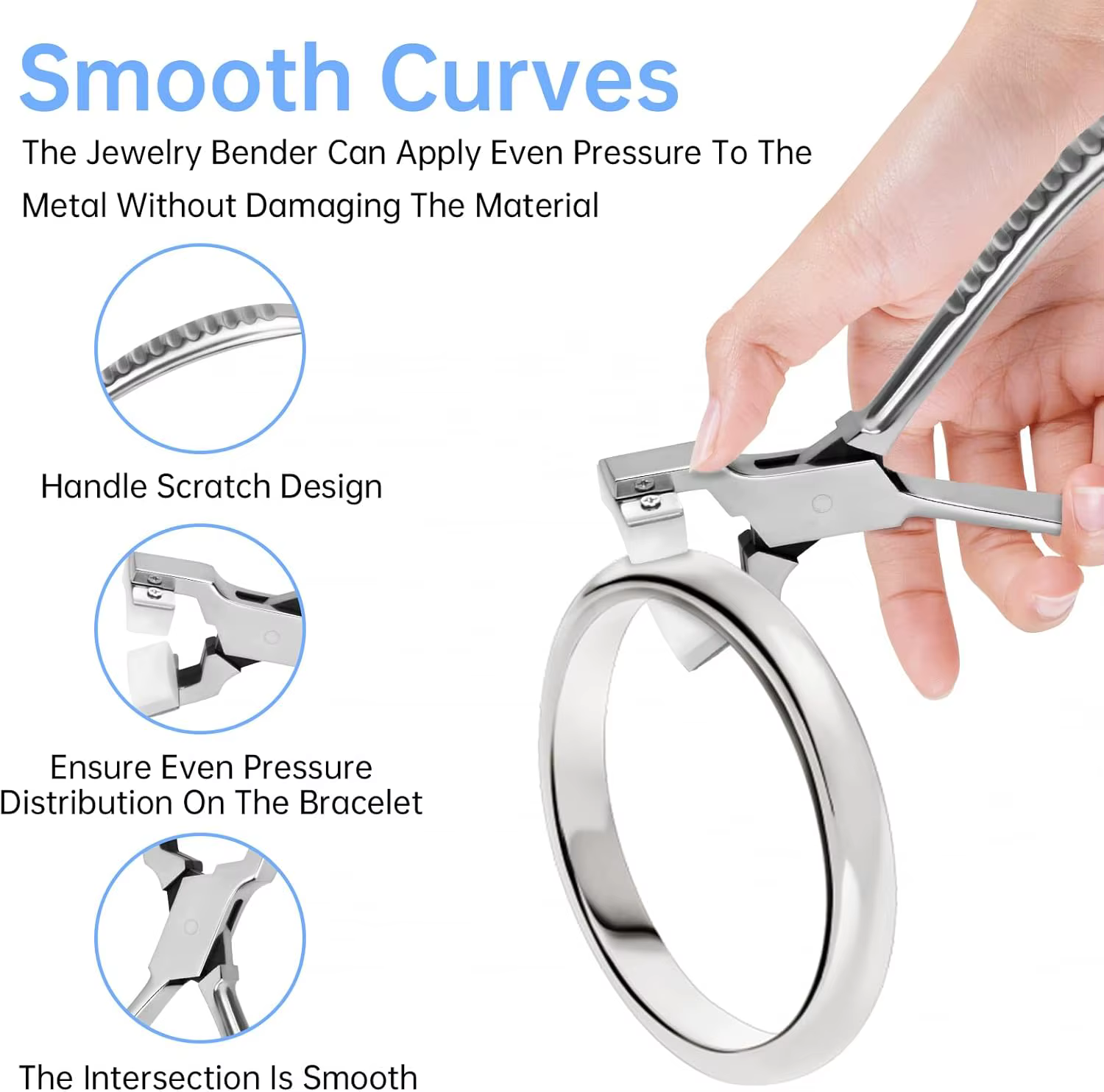Kit d'outils professionnels pour plier les bracelets, comprenant une barre de pliage et des pinces pour la fabrication de bijoux, la création de bracelets et la formage des métaux.