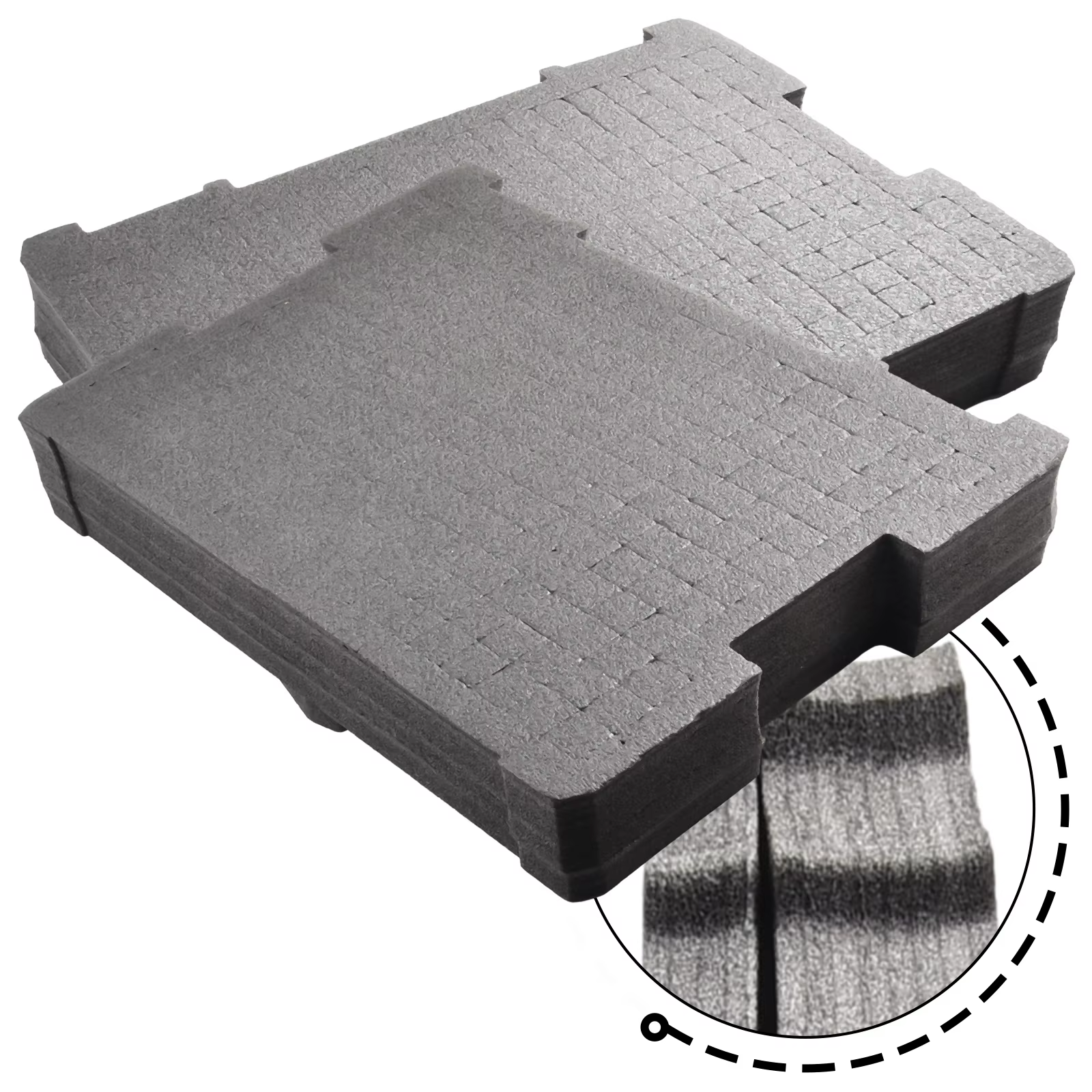 Personnalisez facilement votre stockage d'outils avec l'insertion en mousse DWST88801 adaptée aux boîtes de rangement