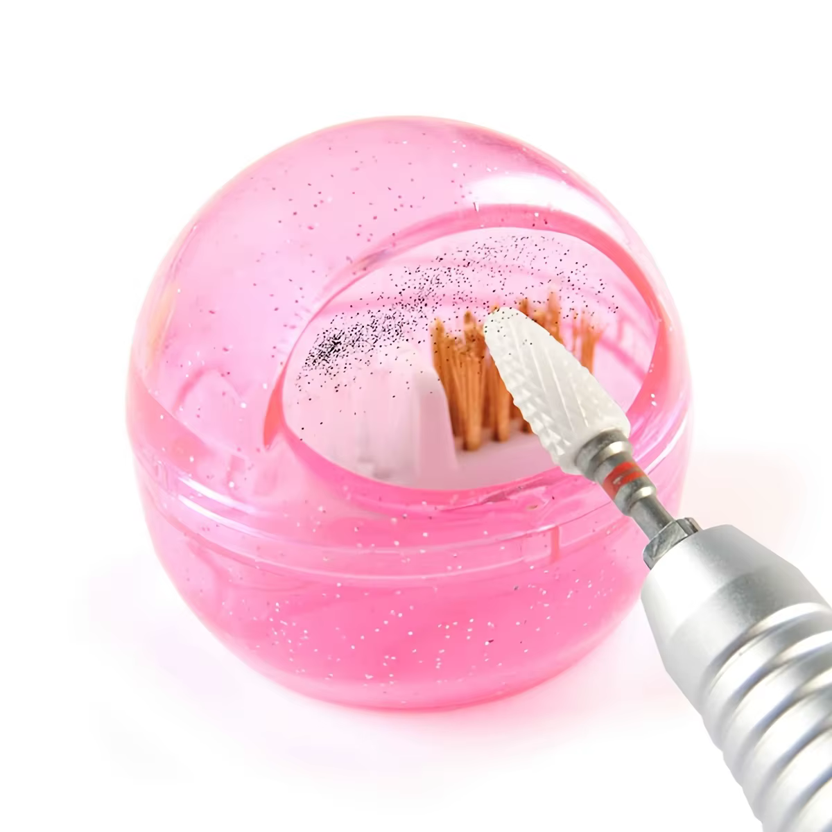 Foret à ongles brosse de nettoyage fil de cuivre enlever la poussière mallette